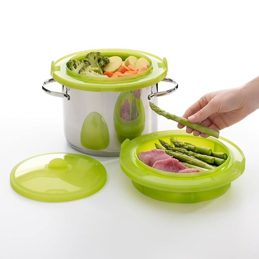 (未使用･未開封品)　ルクエ スチーマー 2層同時調理 (蒸し料理専用) 62033 tu1jdyt Amazon.co.jp : ルクエ スチーマー 2層同時調理 (蒸し料理専用